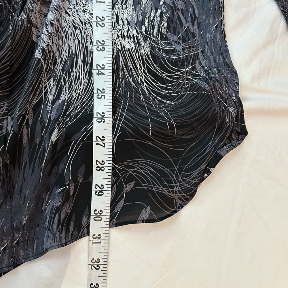 EQUIPMENT Danton Print Blouse‎ Anthracite L - Picture 13 of 14